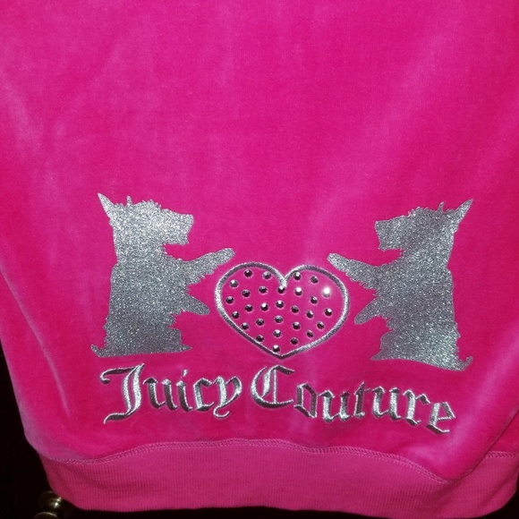 SOLD. Girls Juicy Cotoure hot pink velvet - Picture 3 of 7